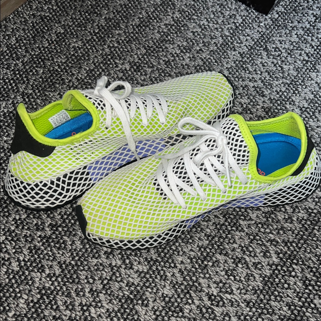 Adidas Deerupt 'Solar Slime' Men’s Size 11